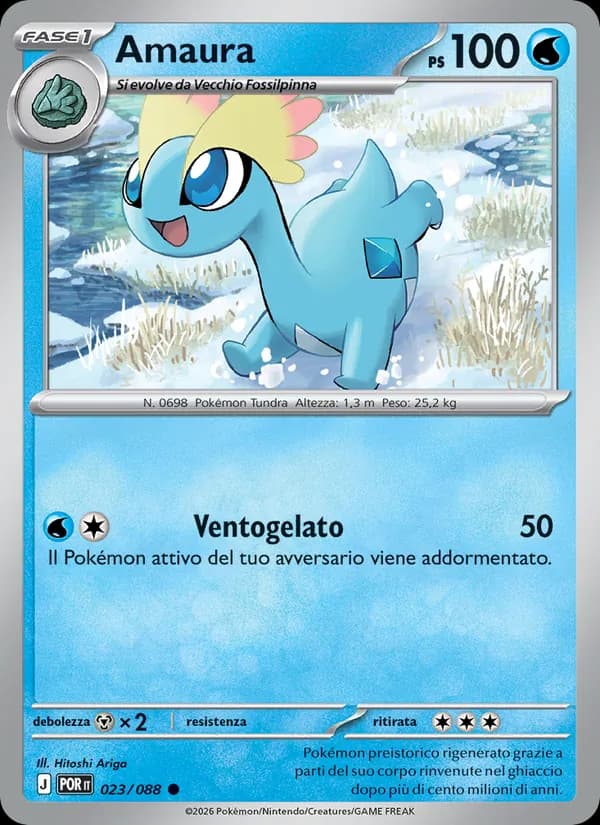 Amaura card in Italian