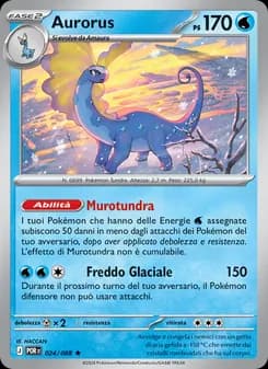 Aurorus card in Italian
