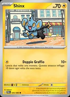 Shinx card in Italian