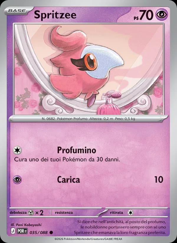 Spritzee card in Italian