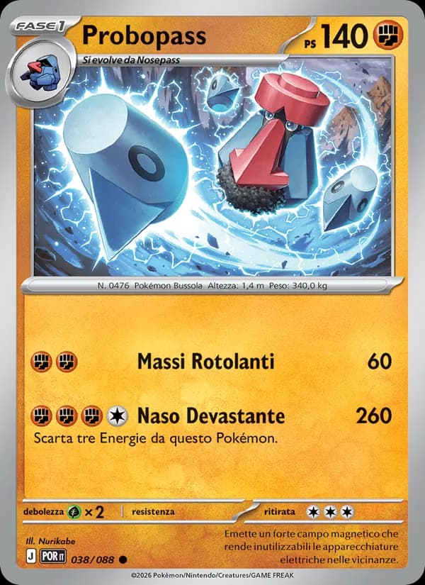 Probopass card in Italian