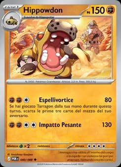 Hippowdon card in Italian