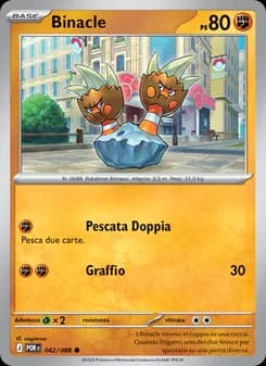 Binacle card in Italian