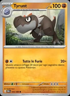 Tyrunt card in Italian