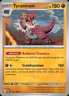 Tyrantrum card in Italian