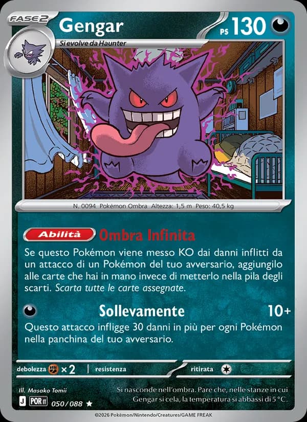 Gengar card in Italian