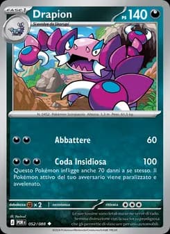 Drapion card in Italian