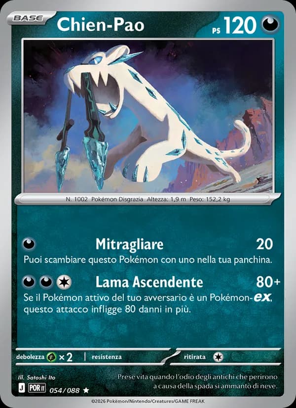 Chien-Pao card in Italian