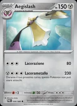 Aegislash card in Italian