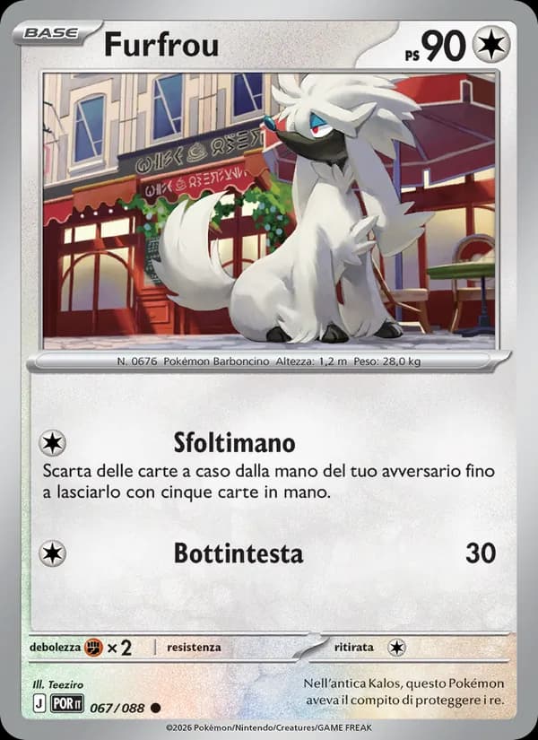 Furfrou card in Italian