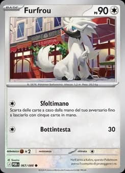 Furfrou card in Italian
