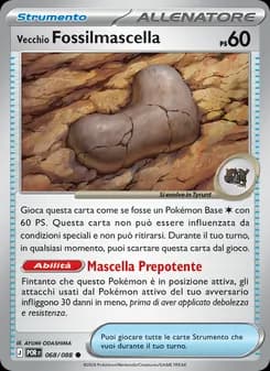 Vecchio Fossilmascella card in Italian
