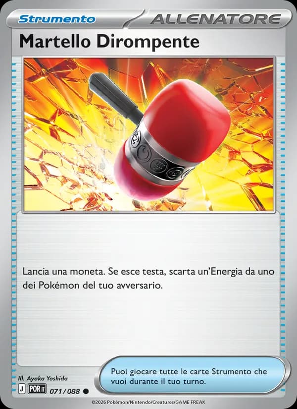 Martello Dirompente card in Italian