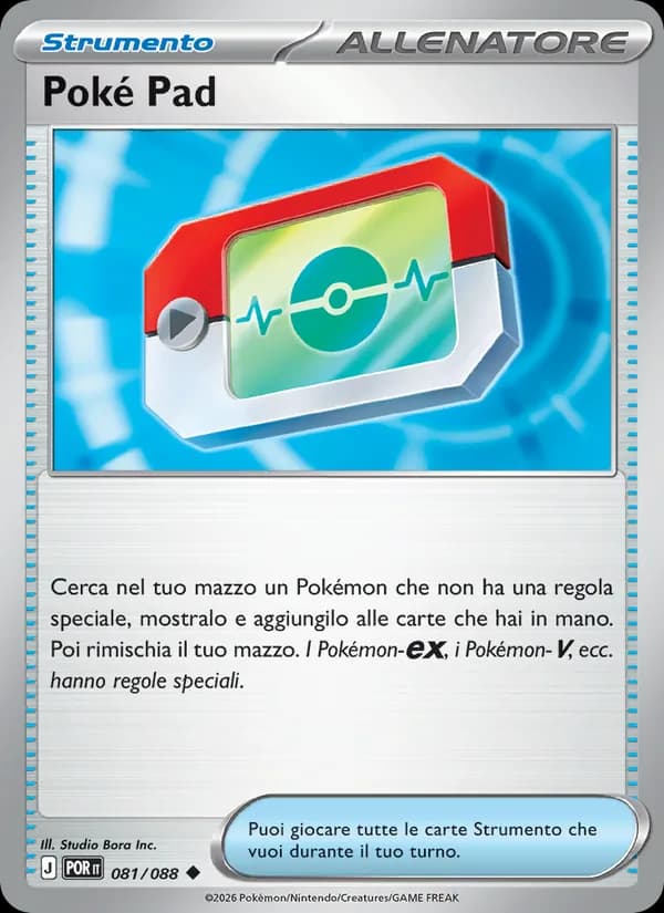 Poké Pad card in Italian
