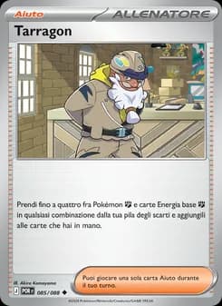 Tarragon card in Italian