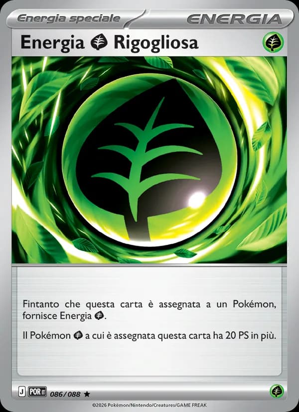 Energia Grass Rigogliosa card in Italian