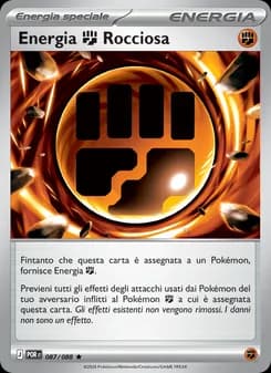 Energia Fighting Rocciosa card in Italian