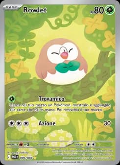 Rowlet card in Italian