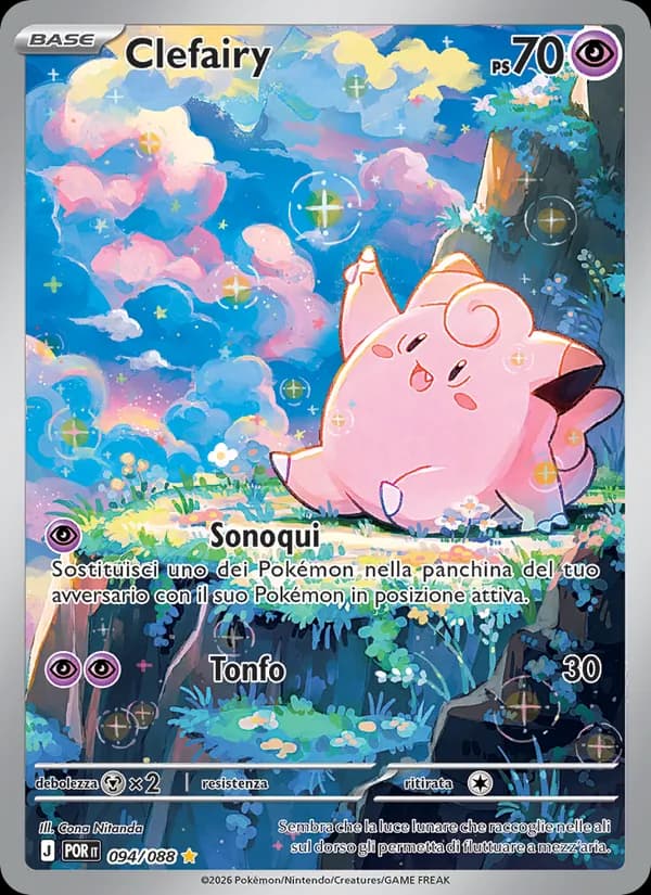 Clefairy card in Italian