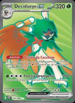 Decidueye-ex card in Italian