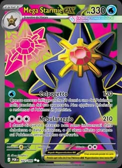 Mega Starmie-ex card in Italian