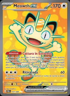 Meowth-ex card in Italian