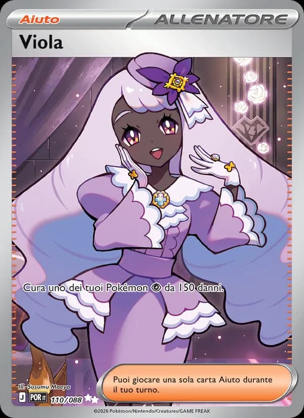 Viola card in Italian