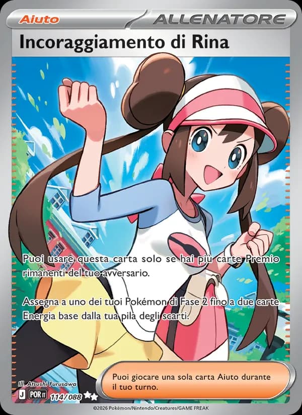 Incoraggiamento di Rina card in Italian