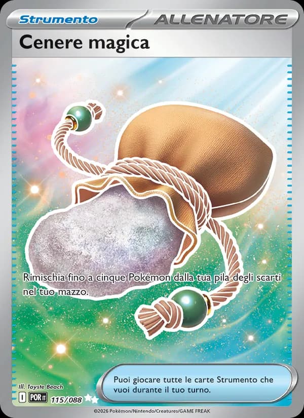 Cenere magica card in Italian