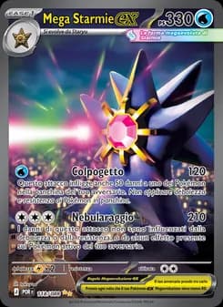 Mega Starmie-ex card in Italian