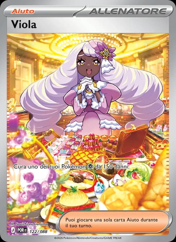 Viola card in Italian