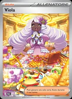 Viola card in Italian