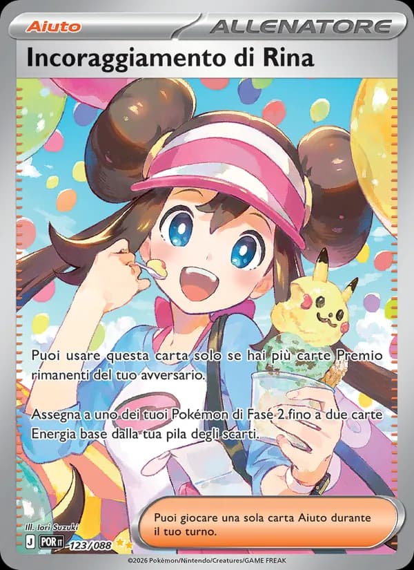 Incoraggiamento di Rina card in Italian