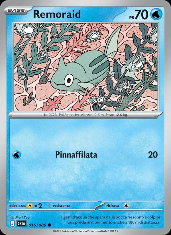 Remoraid card in Italian