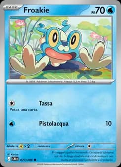 Froakie card in Italian