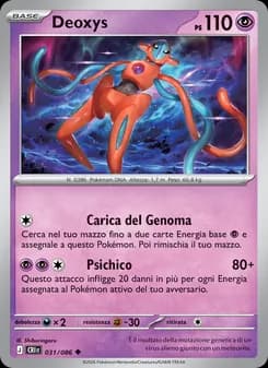 Deoxys card in Italian