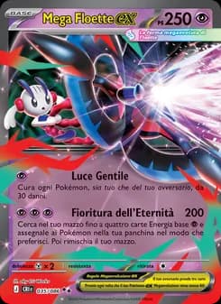 Mega Floette-ex card in Italian