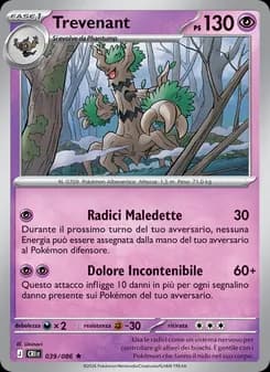 Trevenant card in Italian