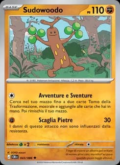 Sudowoodo card in Italian