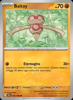Baltoy card in Italian
