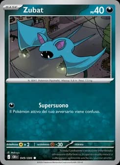 Zubat card in Italian