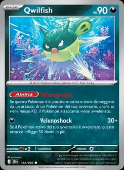 Qwilfish card in Italian