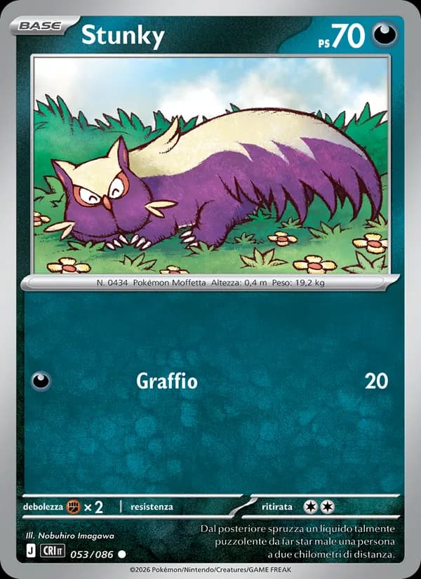 Stunky card in Italian