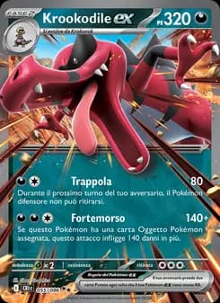 Krookodile-ex card in Italian