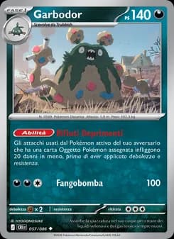 Garbodor card in Italian