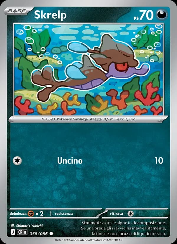 Skrelp card in Italian