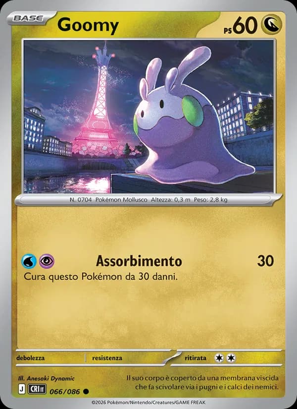 Goomy card in Italian