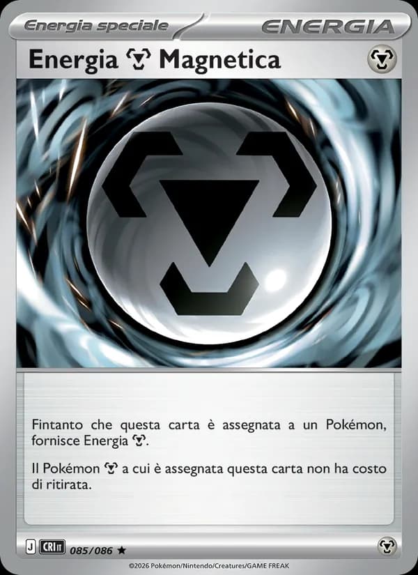 Energia Metal Magnetica card in Italian