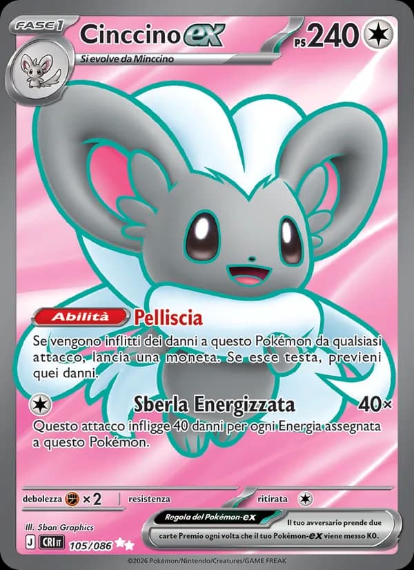 Cinccino-ex card in Italian