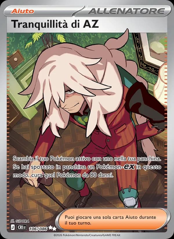 Tranquillità di AZ card in Italian